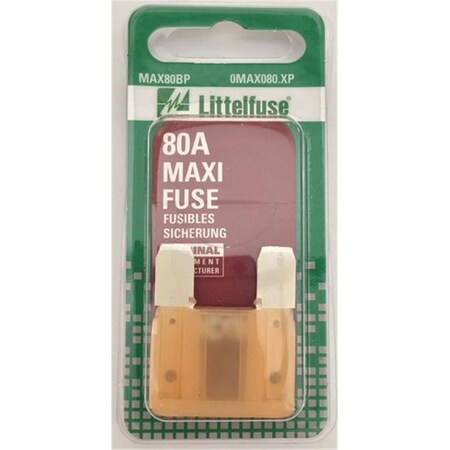Twinpoint Automotive Fuse, 80A, Not Rated, 5 PK MXATC80X